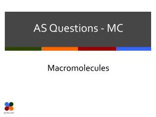 AS Questions - MC