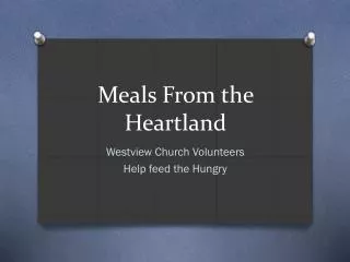 Meals From the Heartland