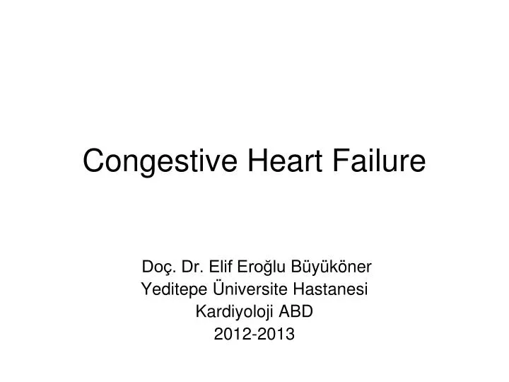 congestive heart failure