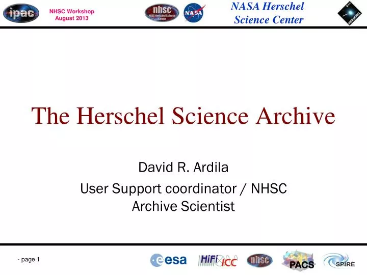 the herschel science archive