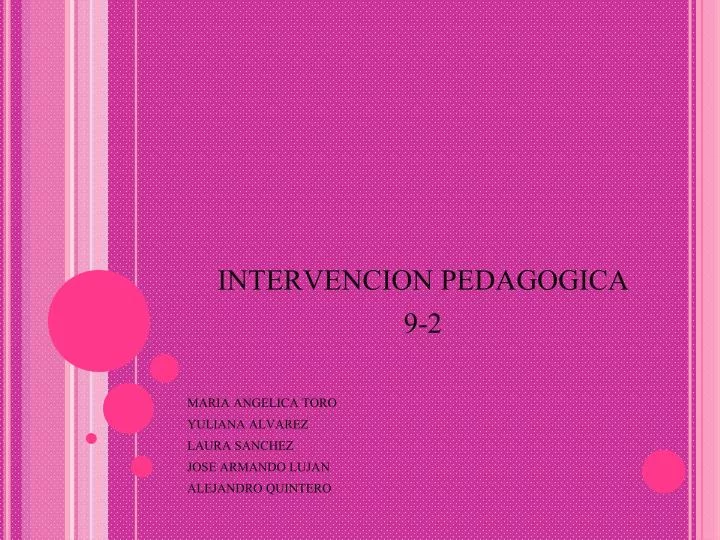 intervencion pedagogica 9 2