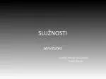 SLUŽNOSTI - slide 1