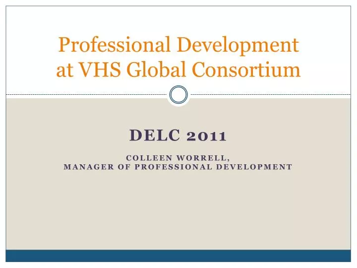 professional development at vhs global consortium