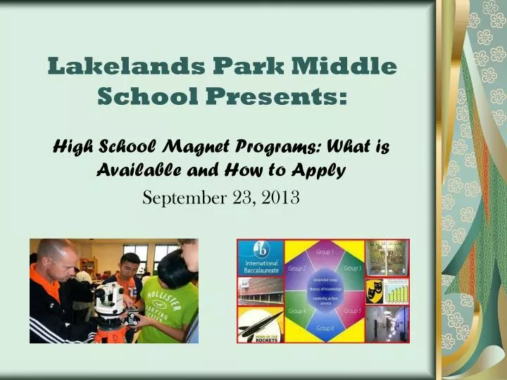 lakelands park middle school presents