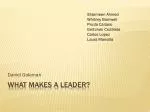 What Makes a Leader? - slide 1