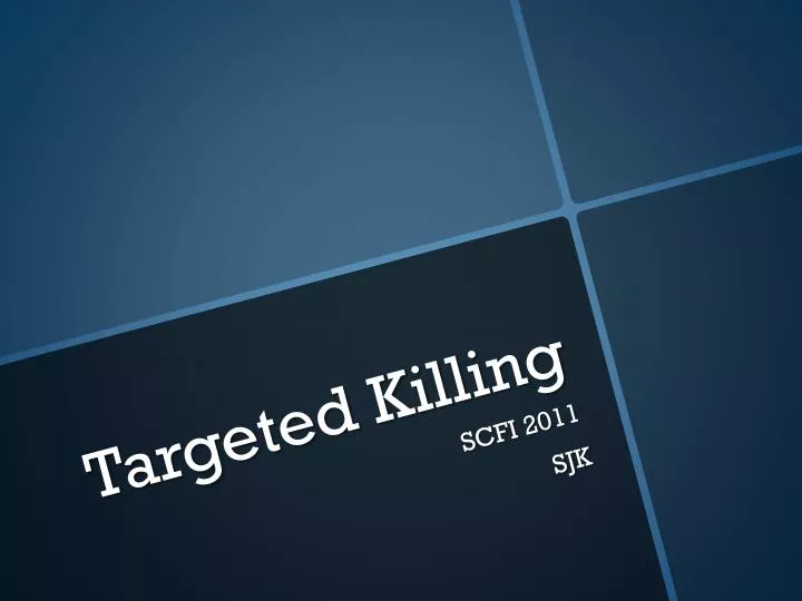 targeted killing