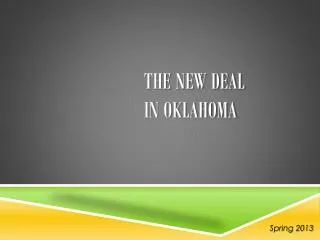 The New Deal in Oklahoma