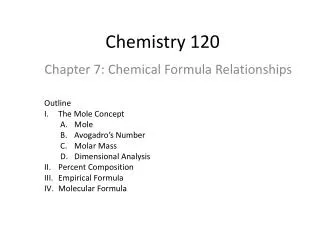 Chemistry 120