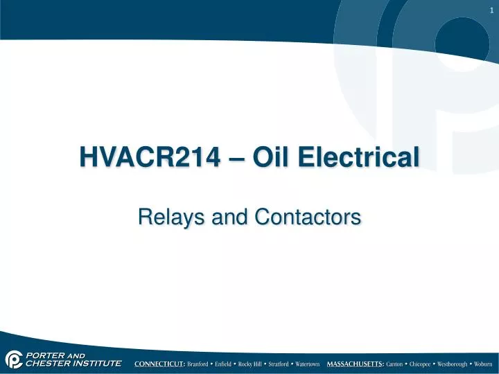 hvacr214 oil electrical
