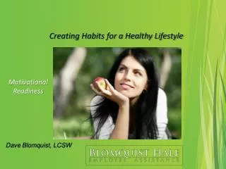 Creating Habits for a Healthy Lifestyle