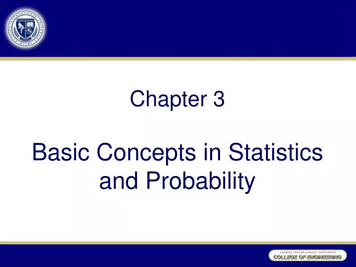 chapter 3 basic concepts in statistics and probability