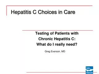 Hepatitis C Choices in Care