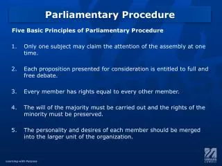 parliamentary procedure