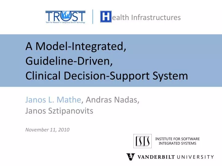 a model integrated guideline driven clinical decision support system