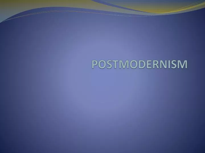 postmodernism