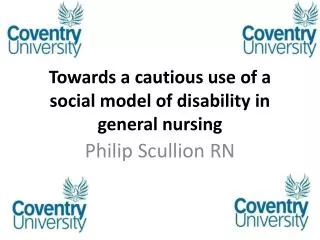 Towards a cautious use of a social model of disability in general nursing