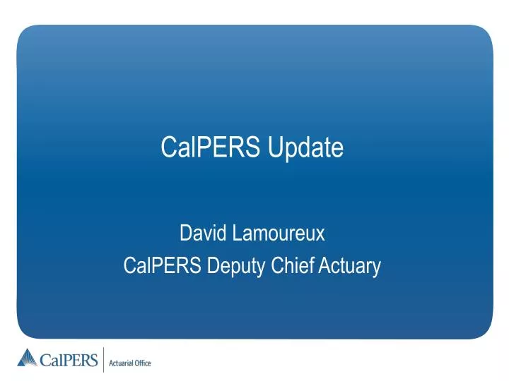 calpers update