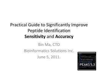 Practical Guide to Significantly Improve Peptide Identification Sensitivity and Accuracy