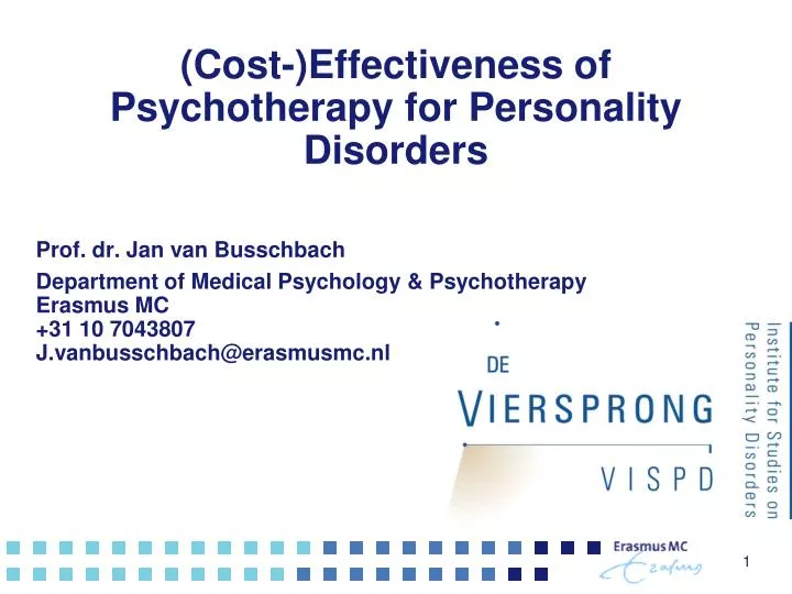 cost effectiveness of psychotherapy for personality disorders