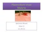 Plasmodium Vivax Malaria