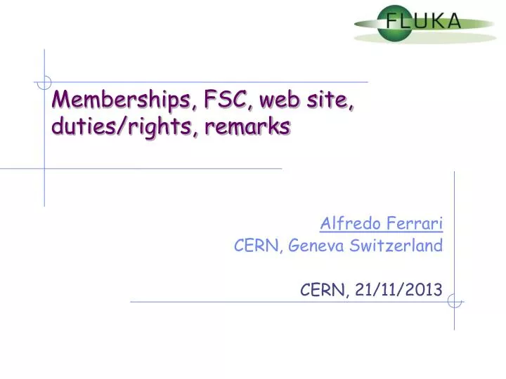 memberships fsc web site duties rights remarks