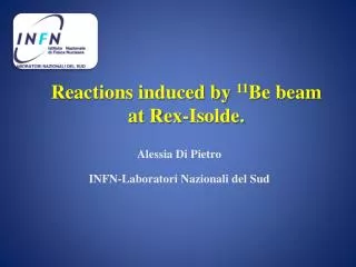 Reactions induced by 11 Be beam at Rex- Isolde .