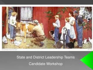 State and District Leadership Teams Candidate Workshop