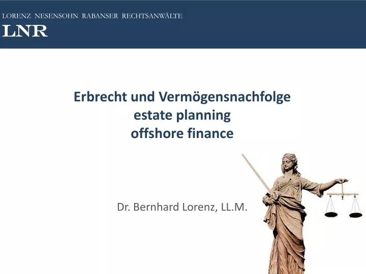 erbrecht und verm gensnachfolge estate planning offshore finance