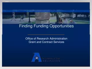 Finding Funding Opportunities