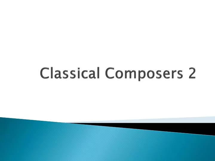 classical composers 2