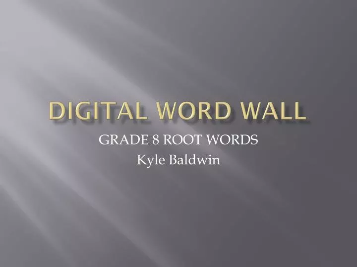 digital word wall