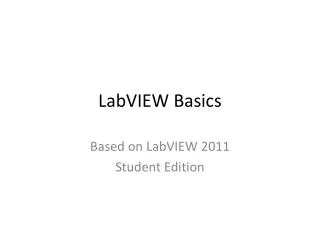 LabVIEW Basics