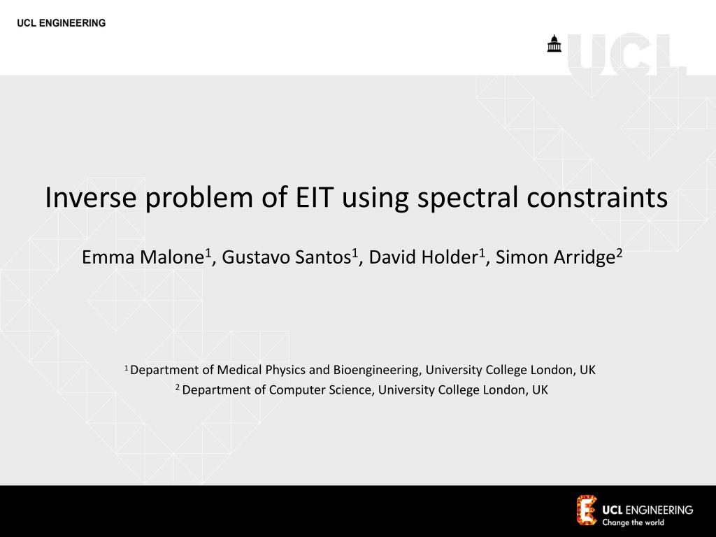 PPT - Inverse problem of EIT using spectral constraints PowerPoint ...