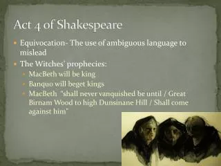 Act 4 of Shakespeare