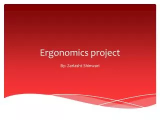 ergonomics project