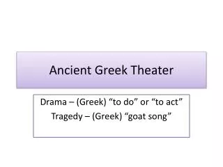 ancient greek theater