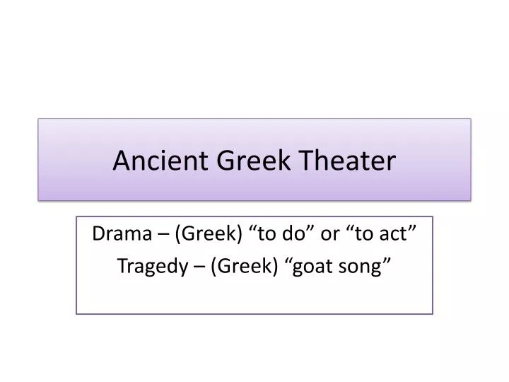 ancient greek theater