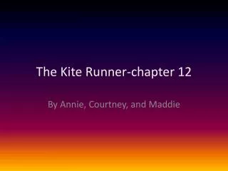 The Kite Runner-chapter 12