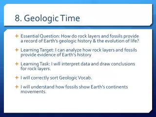 8. Geologic Time
