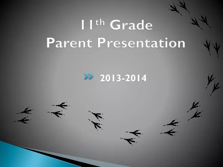 11 th grade parent presentation