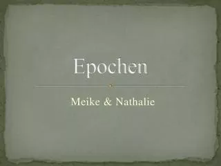 epochen