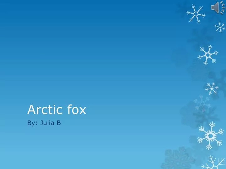 Ppt Arctic Fox Powerpoint Presentation Free Download Id2368821