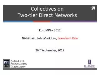 Collectives on Two-tier Direct Networks