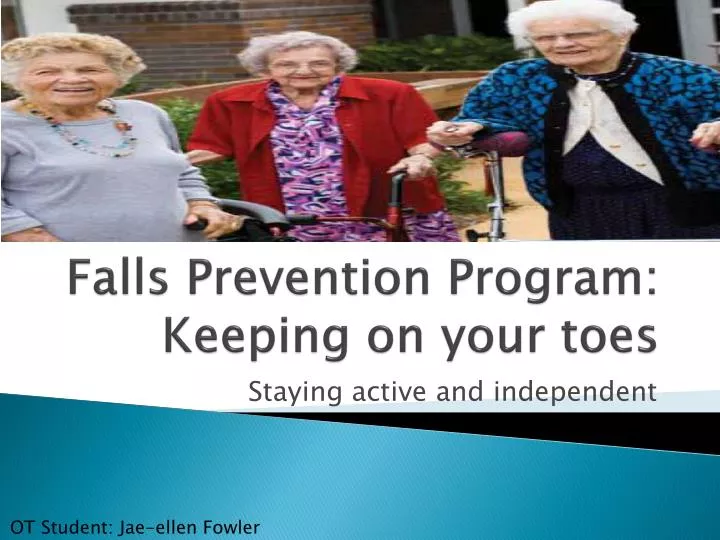falls prevention program keeping on your toes