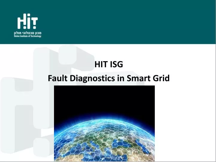 hit isg fault diagnostics in smart grid