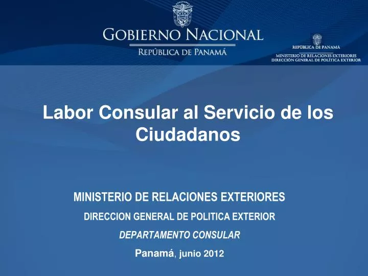 labor consular al servicio de los ciudadanos