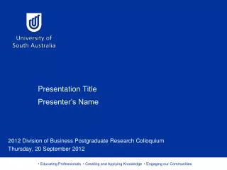 presentation title