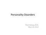 Personality Disorders - slide 1