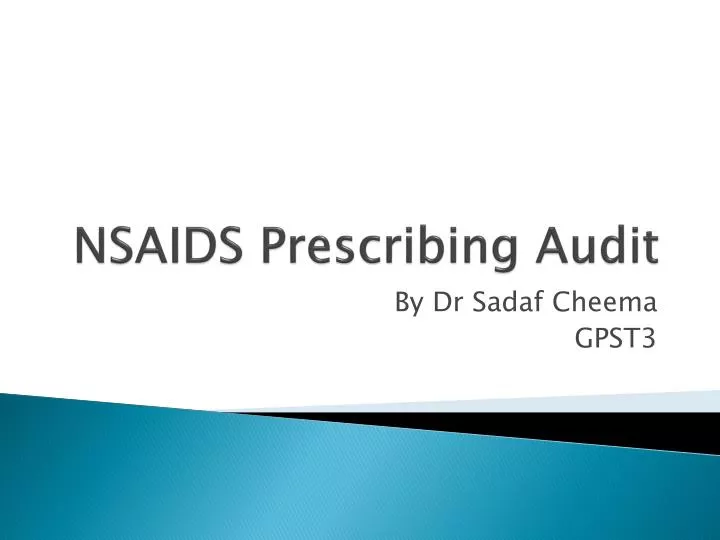 nsaids prescribing audit
