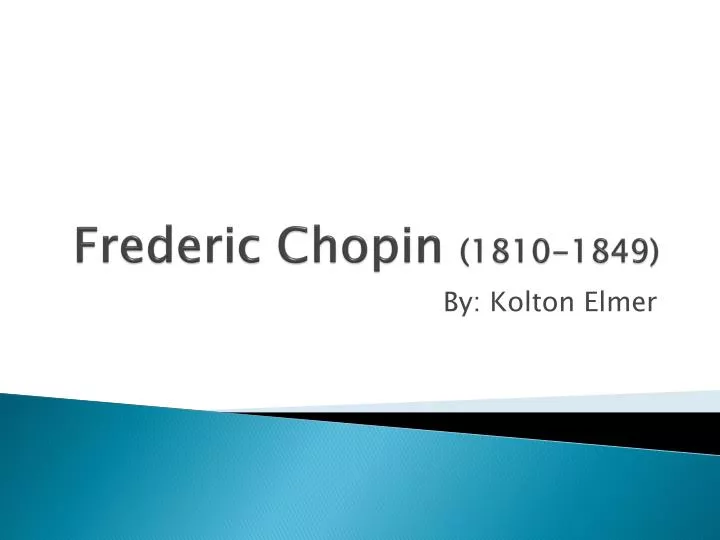 frederic chopin 1810 1849